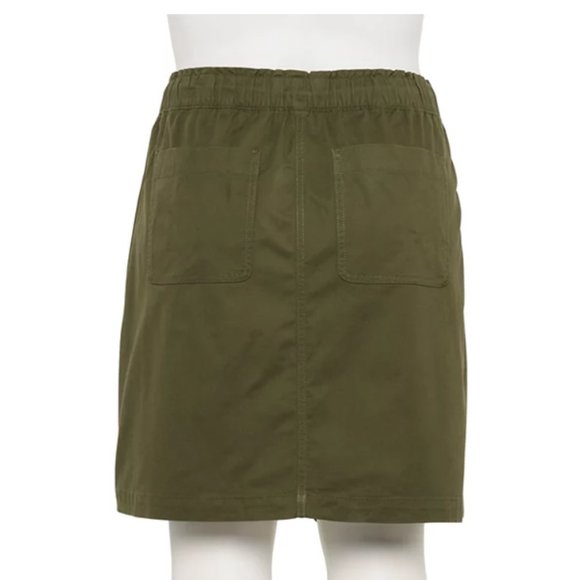 NWT- Croft & Barrow PLUS Utility Skirt - Picture 3 of 3
